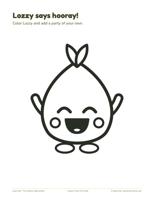 Another activity page from the free fun pack